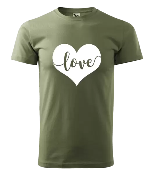 Pánske tričko Love in heart