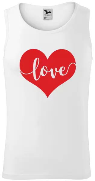 Pánske tielko Love in heart