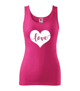 Dámske tielko Love in heart
