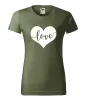Dámské tričko Love in heart