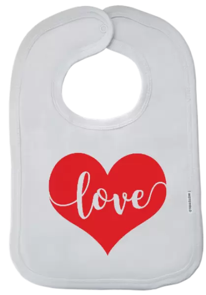 Detský podbradník Love in heart