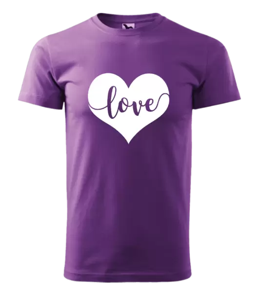 Pánské tričko Love in heart