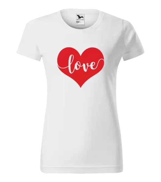 Dámske tričko Love in heart