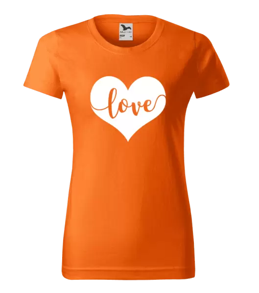 Dámske tričko Love in heart