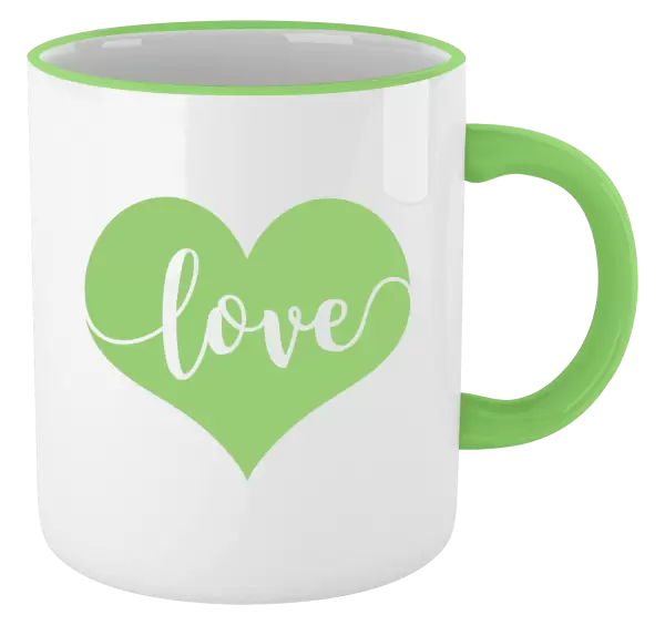 Hrnek Love in heart