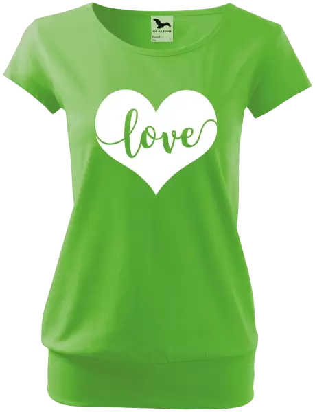 Dámske tričko Love in heart