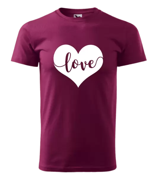Pánske tričko Love in heart