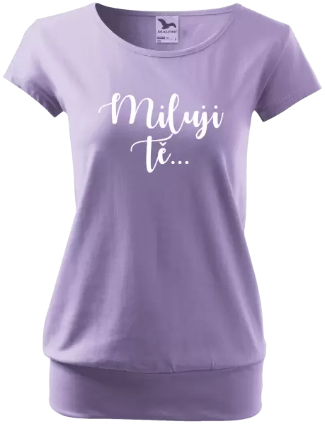 Dámské tričko Miluji tě - nápis 2
