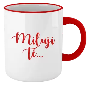 Hrnek Miluji tě - nápis 2