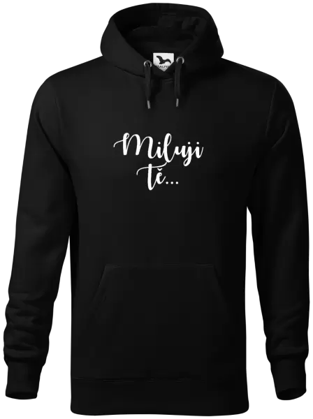 Pánská mikina Miluji tě - nápis 2