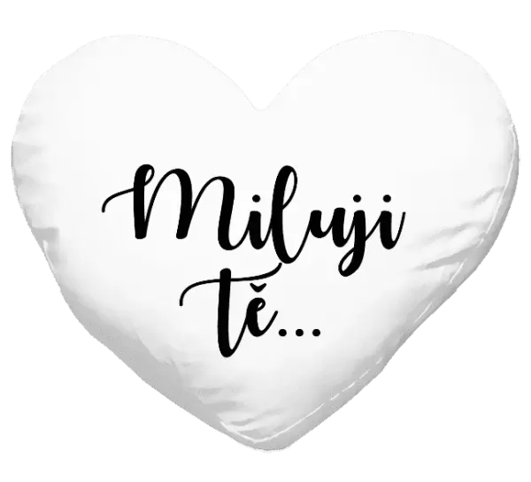 Polštář Miluji tě - nápis 2