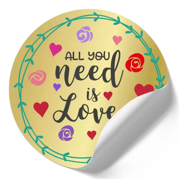 Samolepka All you need is love