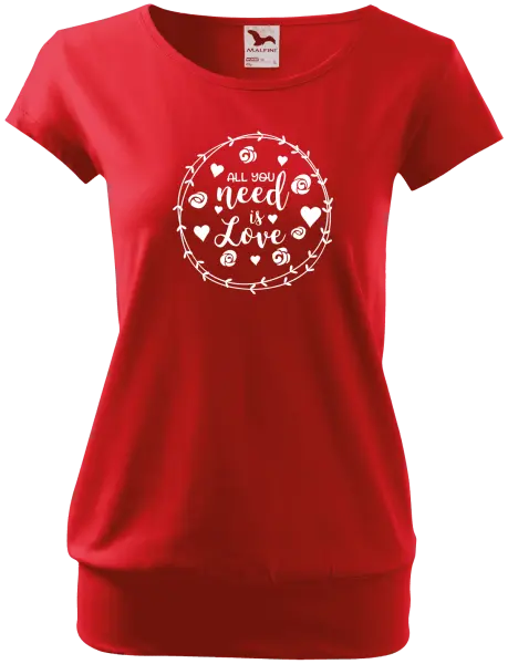 Dámské tričko All you need is love