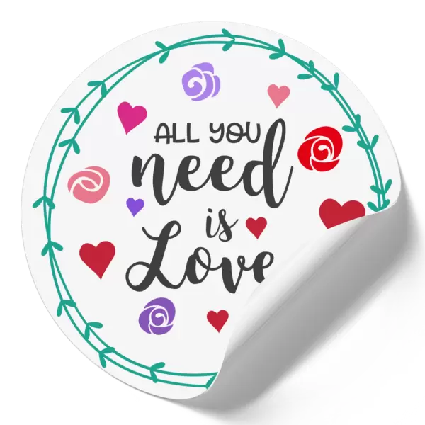 Samolepka All you need is love