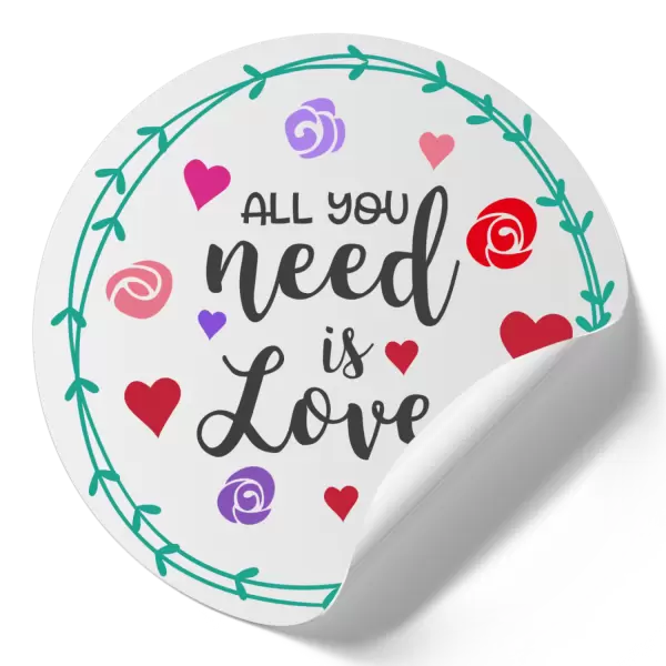 Samolepka All you need is love