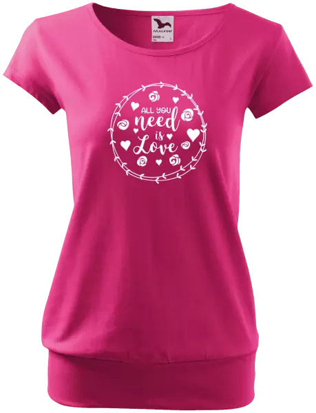 Dámské tričko All you need is love