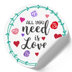 Samolepka All you need is love