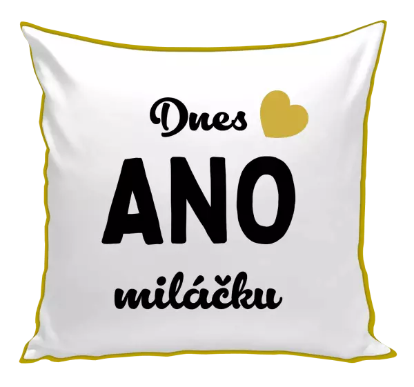 Polštář Dnes ANO miláčku