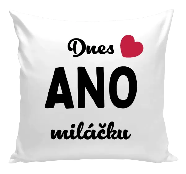 Polštář Dnes ANO miláčku