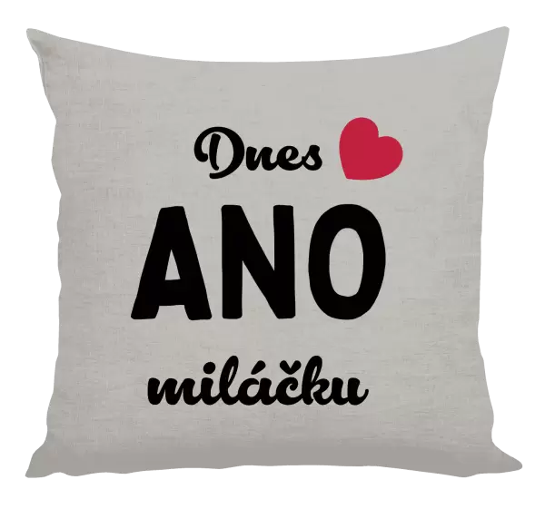 Polštář Dnes ANO miláčku