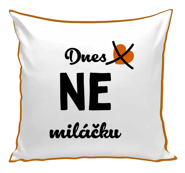 Polštář Dnes NE miláčku