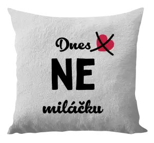 Polštář Dnes NE miláčku