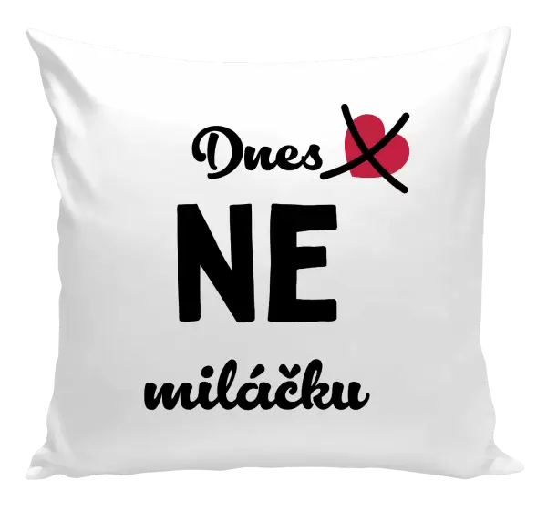 Polštář Dnes NE miláčku