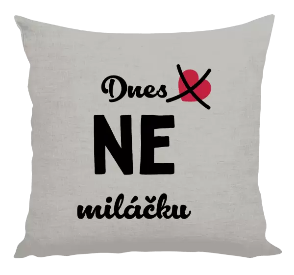 Polštář Dnes NE miláčku