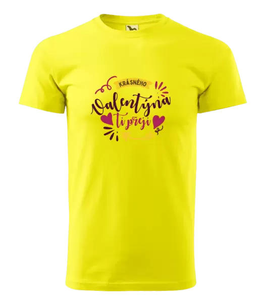 Pánské tričko Krásného Valentýna ti přeji