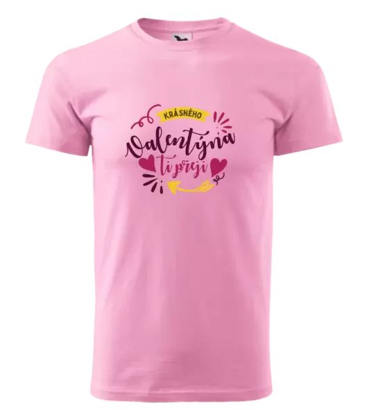 Pánské tričko Krásného Valentýna ti přeji