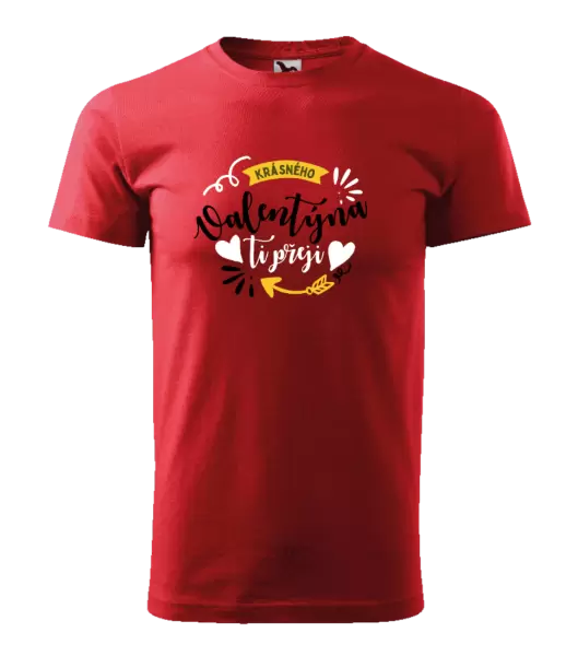 Pánské tričko Krásného Valentýna ti přeji
