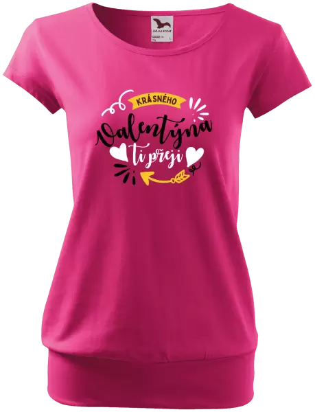 Dámské tričko Krásného Valentýna ti přeji