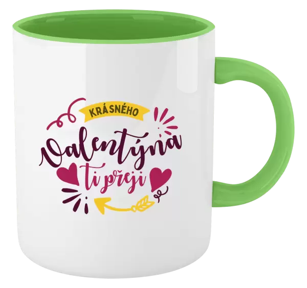 Hrnek Krásného Valentýna ti přeji
