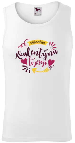 Pánské tílko Krásného Valentýna ti přeji