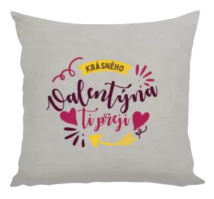 Polštář Krásného Valentýna ti přeji