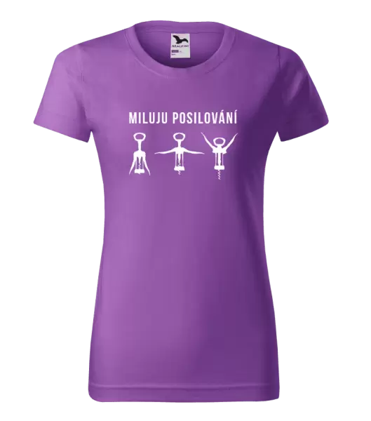 Dámské tričko Miluju posilování