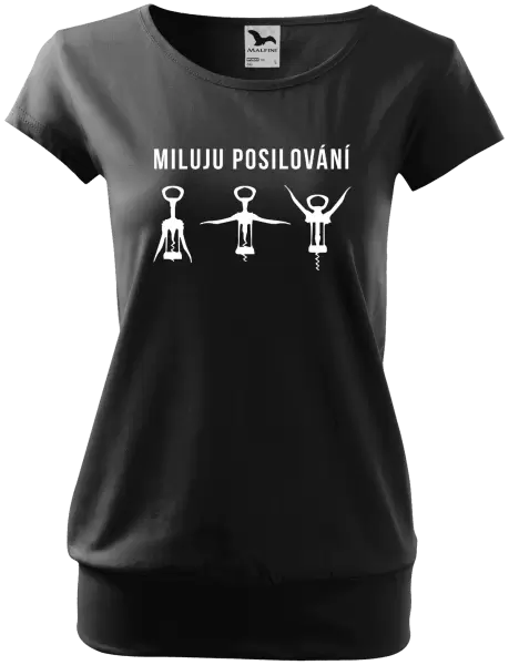 Dámské tričko Miluju posilování