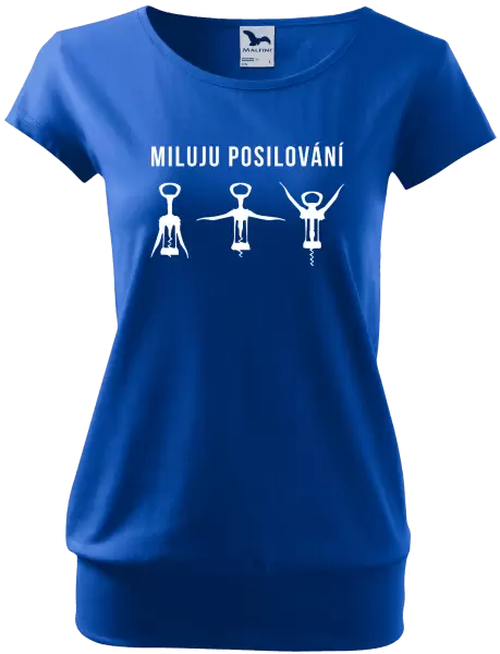 Dámské tričko Miluju posilování