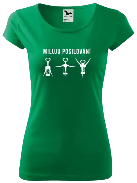 Dámské tričko Miluju posilování