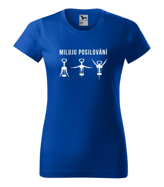 Dámské tričko Miluju posilování