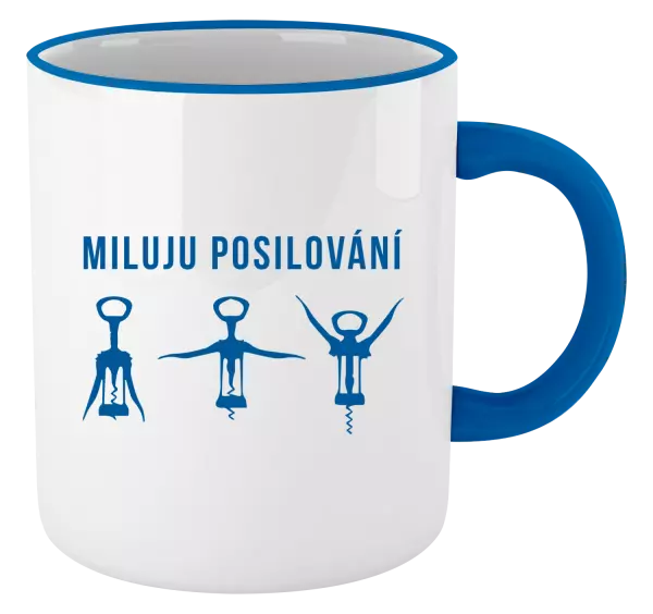 Hrnek Miluju posilování