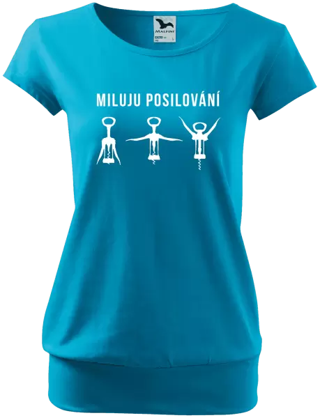 Dámské tričko Miluju posilování