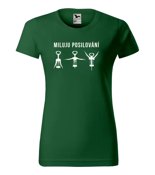 Dámské tričko Miluju posilování