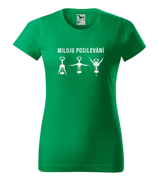 Dámské tričko Miluju posilování