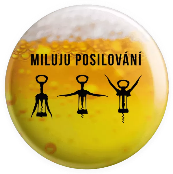 Placka Miluju posilování