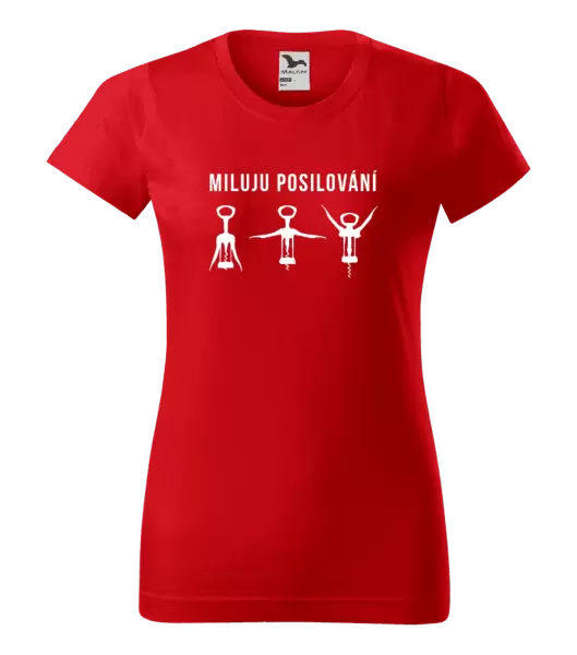 Dámské tričko Miluju posilování
