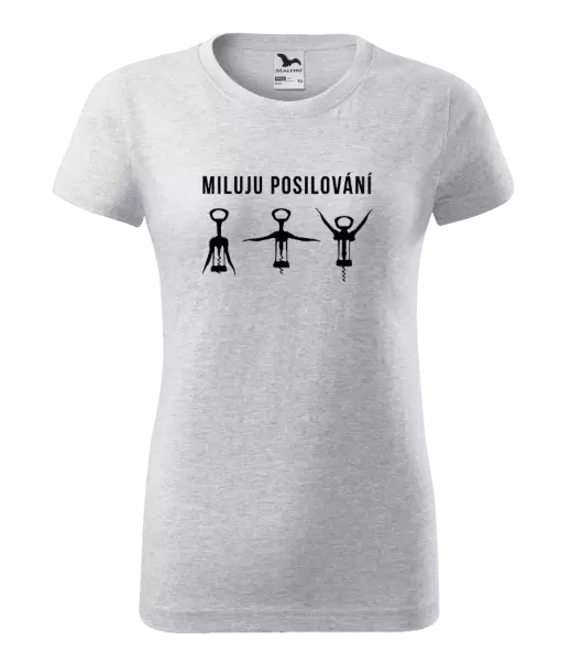 Dámské tričko Miluju posilování