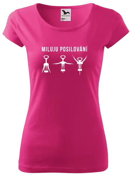 Dámské tričko Miluju posilování