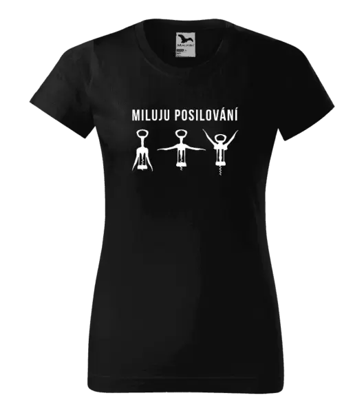 Dámské tričko Miluju posilování