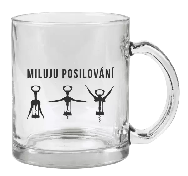 Hrnek Miluju posilování